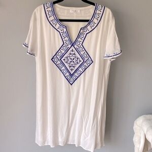 THML Boho Embroidered Tunic Size 1X